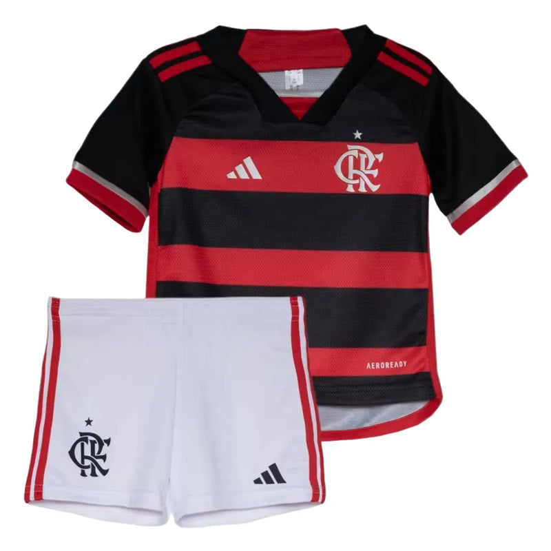 Conjunto Infantil CRF I 24/25 - Preto e Vermelho