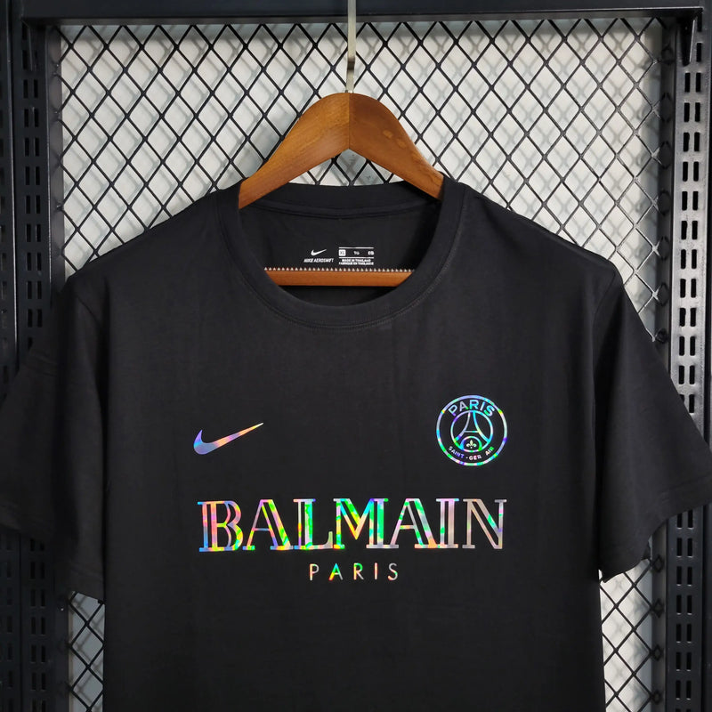 Camisa PSG Balmain - Preta Refletiva