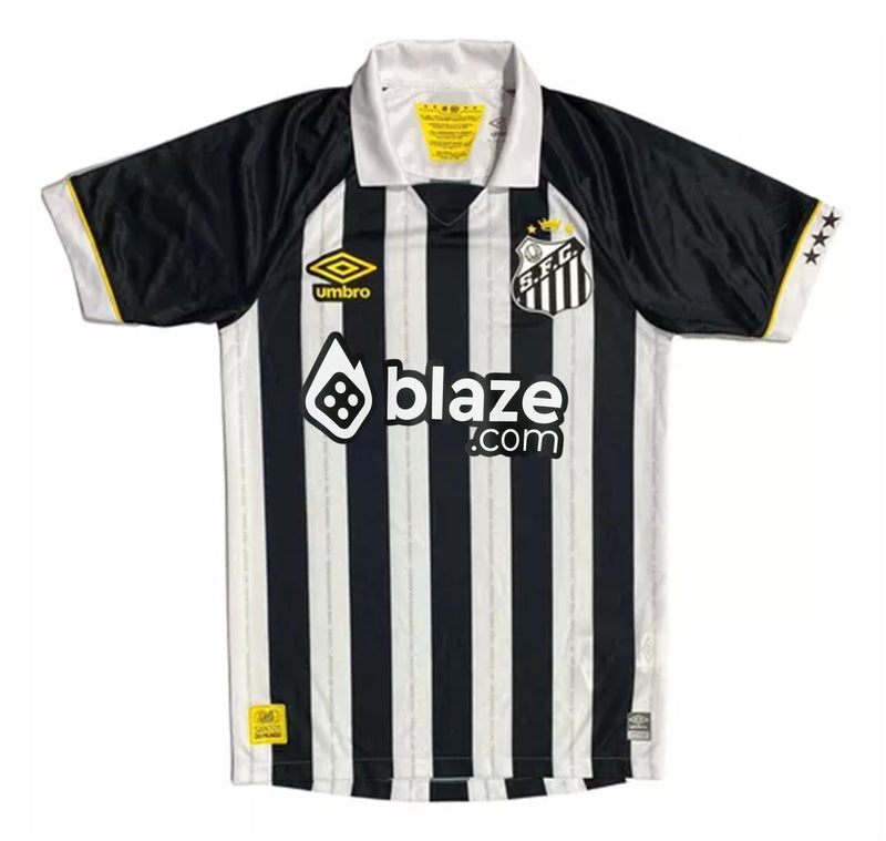 Camisa Santos Home 23/24 - Preta e Branca