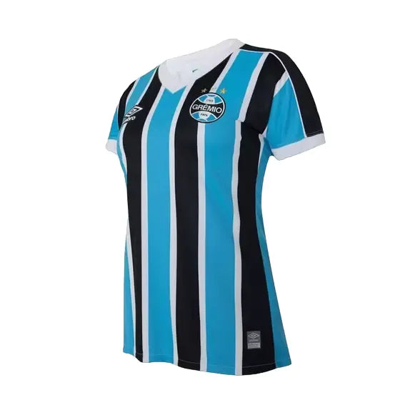 Camisa Grêmio Home 23/24 Feminina - Azul e Preta