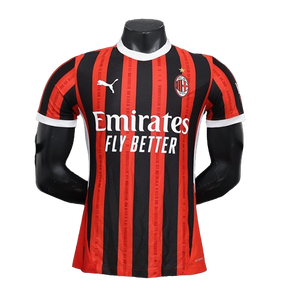 Camisa AC Milan I Home Puma Jogador 2024/25 Masculino Vermelho e Preto