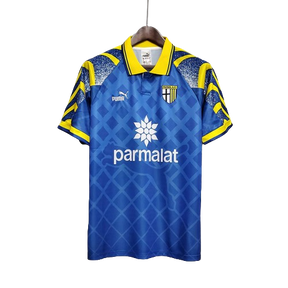 Camisa Retrô Parma Puma 1995/97 Masculino Azul e Amarelo
