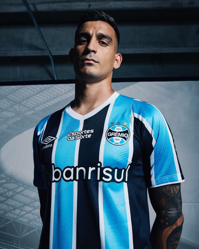 Camisa Grêmio Home 24/25 - Azul e Preta