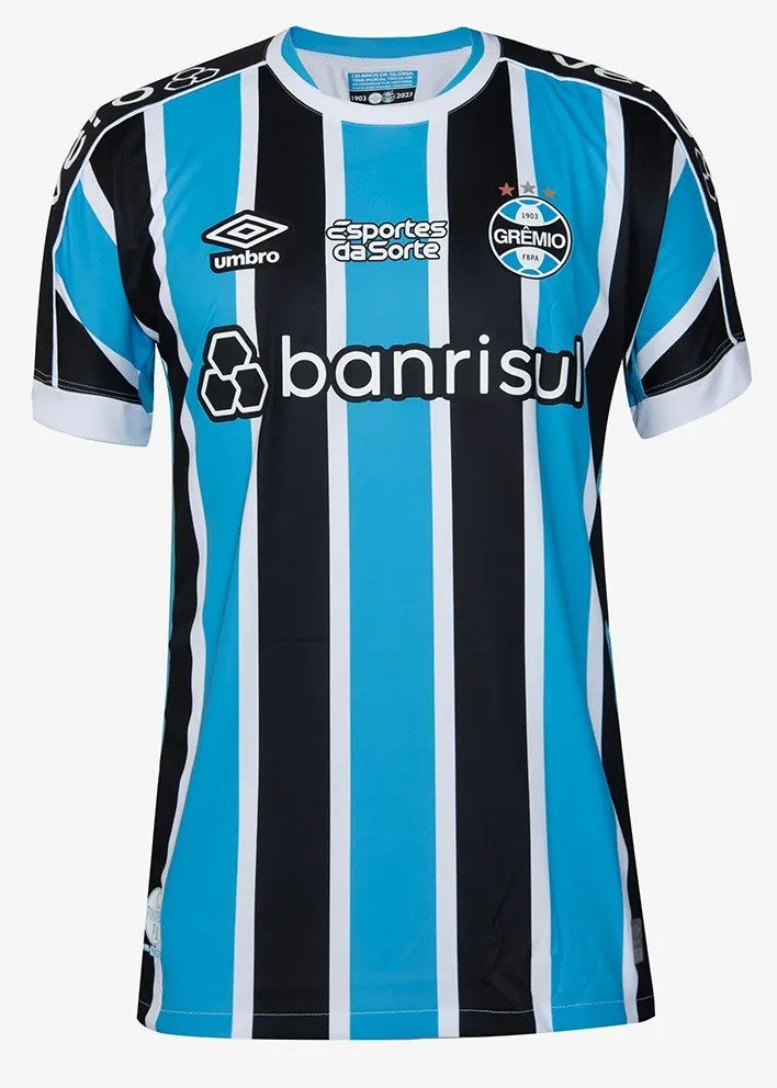 Camisa Grêmio Home 23/24 - Azul e preta