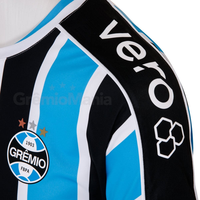 Camisa Grêmio Home 23/24 - Azul e preta