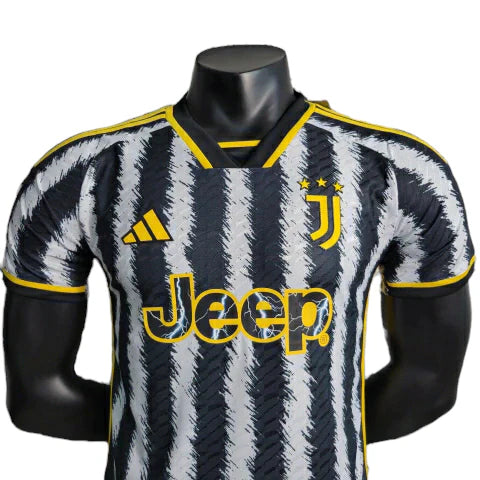 Camisa Juventus I 23/24 Jogador Adidas Masculina - Branco e Preto