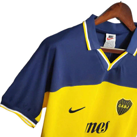 Camisa Boca Juniors Retrô 1999 Azul e Amarela - Nike