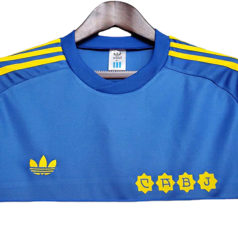 Camisa Boca Juniors Retrô 1981 Azul e Amarela - Adidas