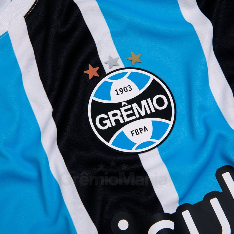 Camisa Grêmio Home 23/24 - Azul e preta