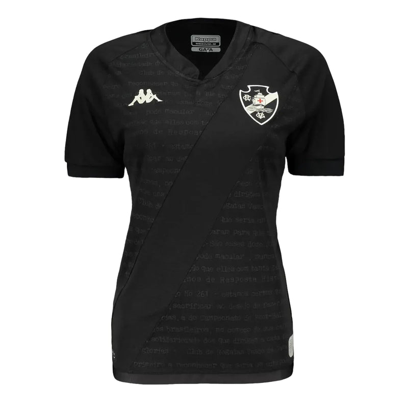 Camisa Vasco Goleiro III 24/25 - Versão Feminina Baby Look Preta