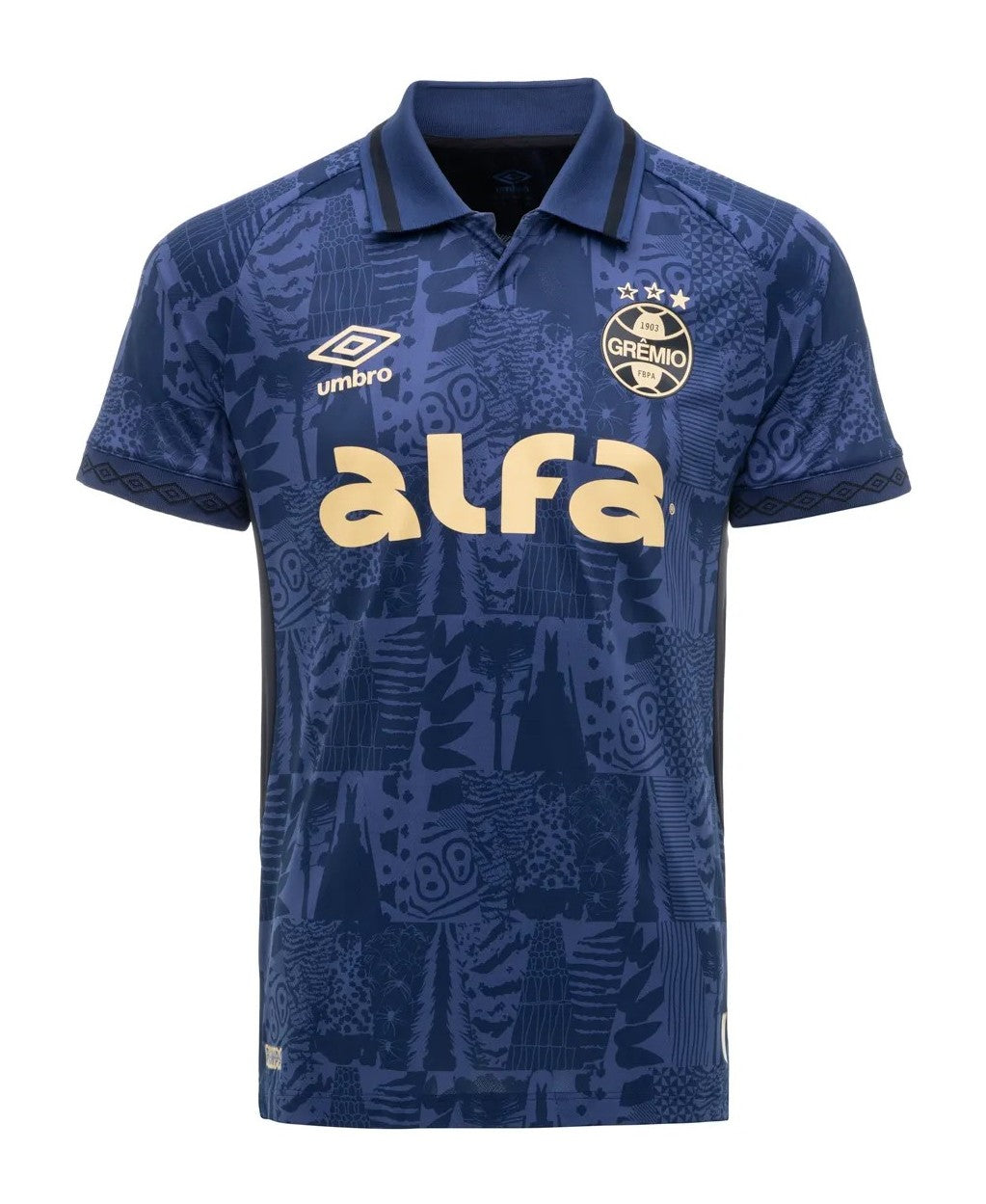 Camisa Grêmio away 25/26 - Azul e Amarelo