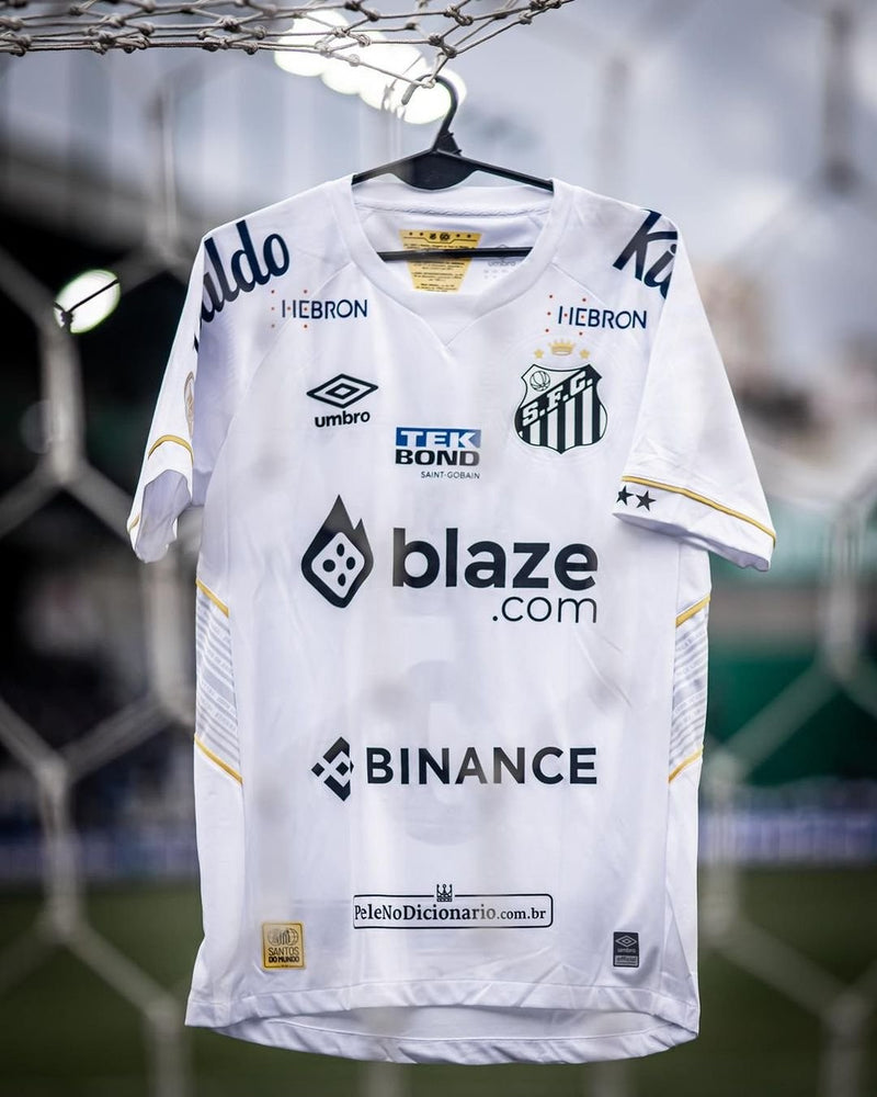 Camisa Santos Home 23/24 - Branca e amarela