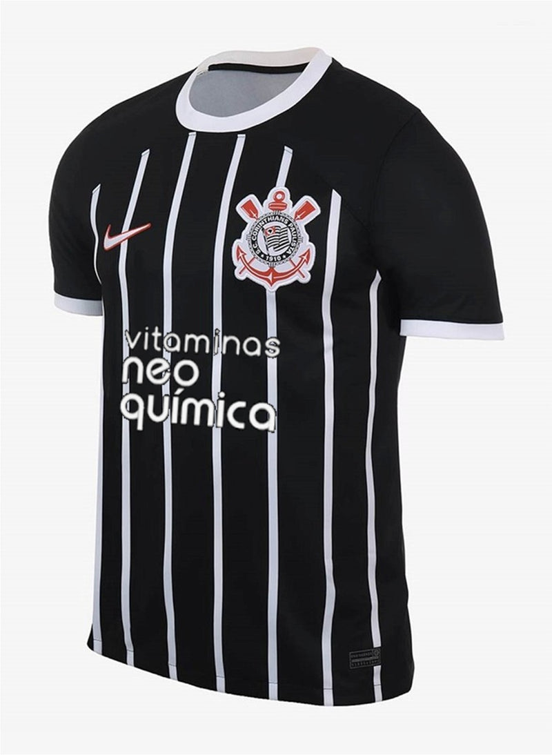 Camisa Corinthians Fora 23/24 - Versão Torcedor Preto e Branco